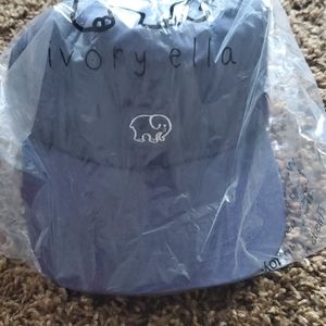 Navy Blue Ivory Ella Baseball Cap